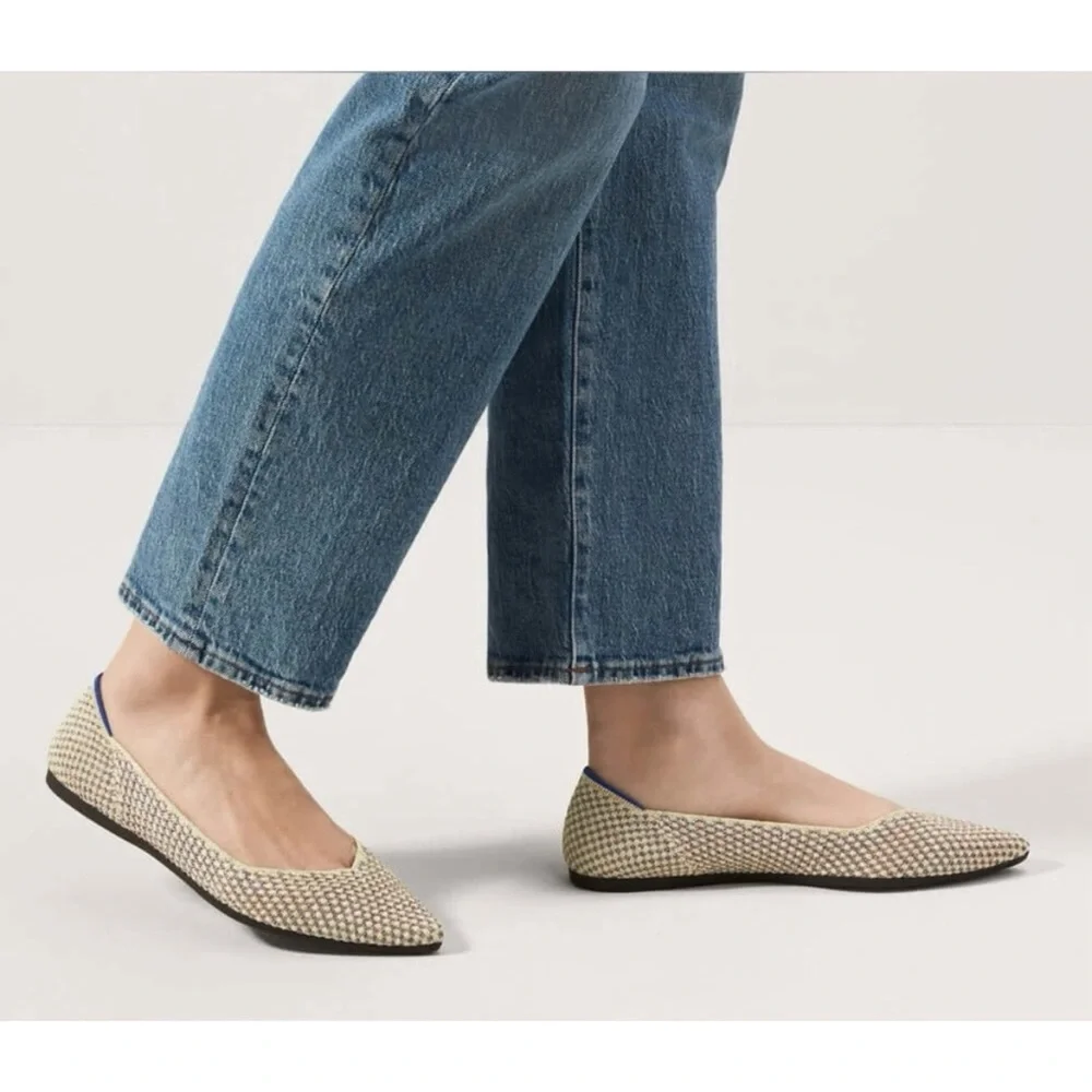 Rothy’s The Point Multi Metallic Flats